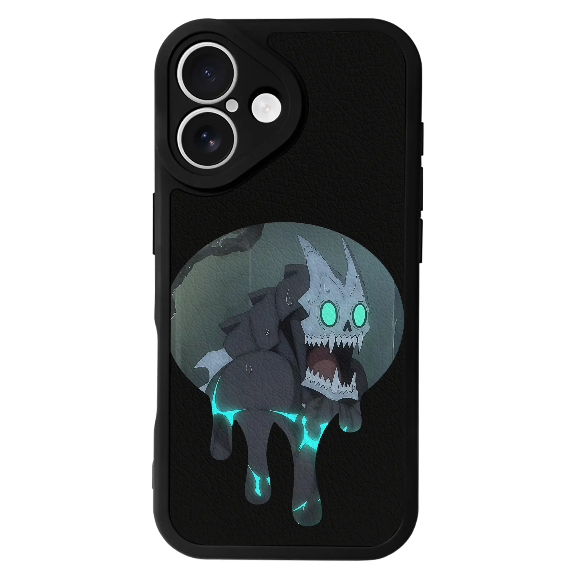 怪獣8号 グッズ,日比野カフカ - IPhone 16シリーズ対応 ・ シリコンスマホケース ・ レザー調 ・ 高精度フィット ・ 耐衝撃 ・ ワイヤレス充電対応 ・ 精密カット